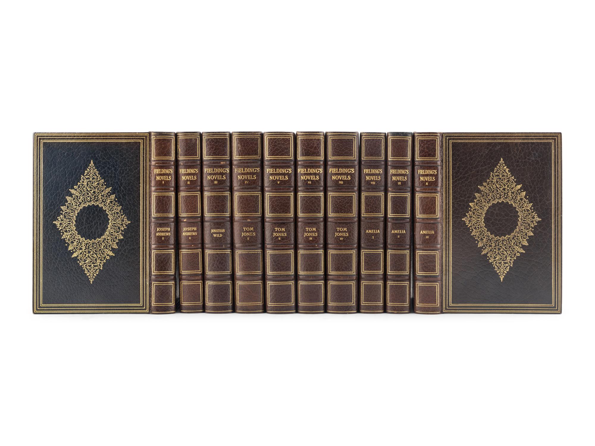 [BINDINGS] -- [LITERATURE]. A group of 6 works related primarily to literature, comprising: