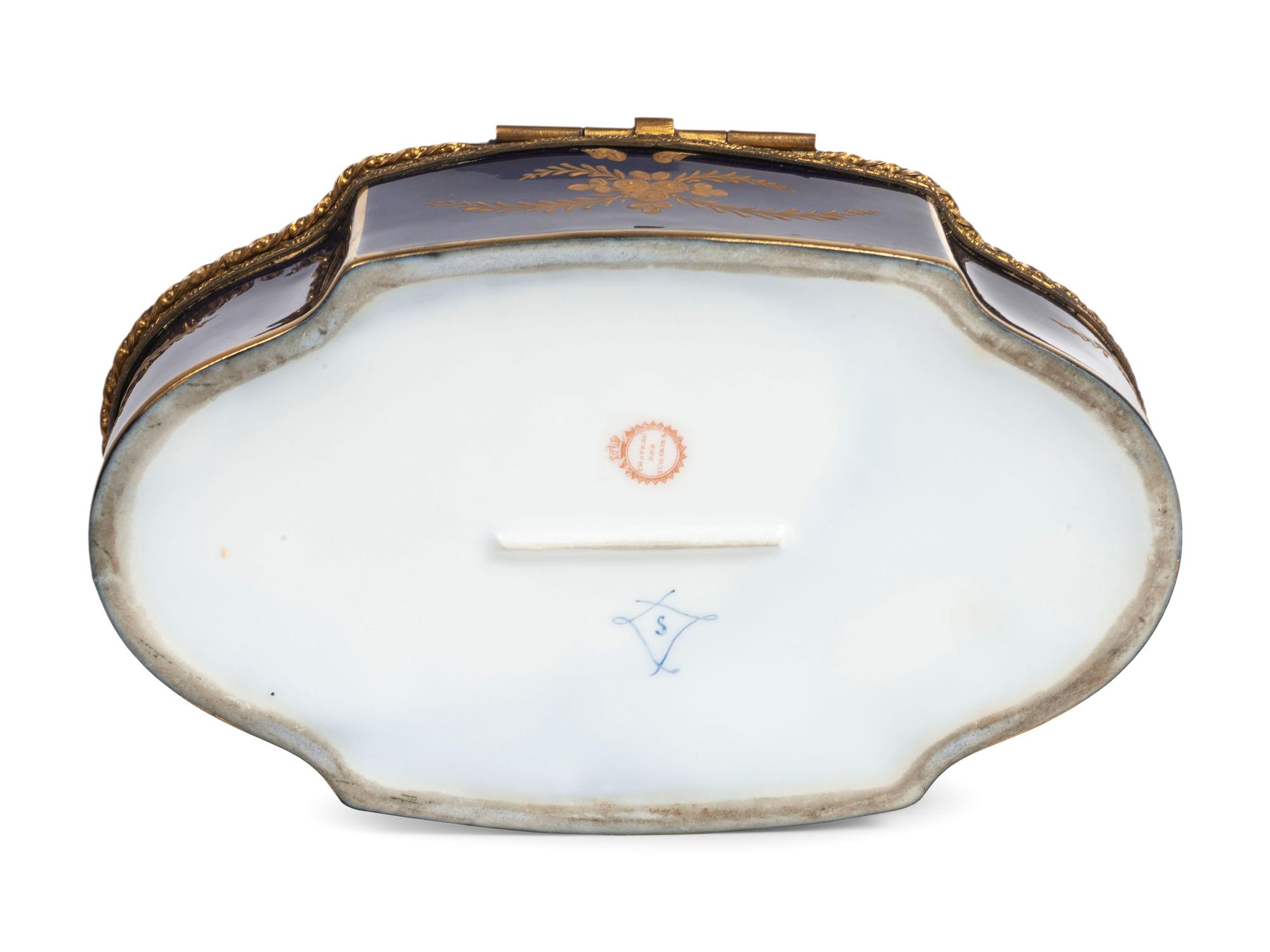 Five Sevres Style Porcelain Boxes