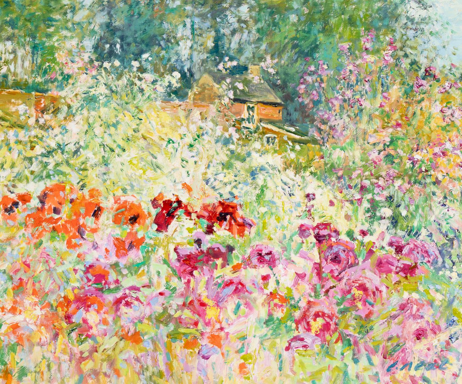 Charles Neal (British, B. 1951) — Poppies and Peonies, 2010