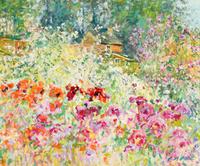 Charles Neal (British, B. 1951) — Poppies and Peonies, 2010