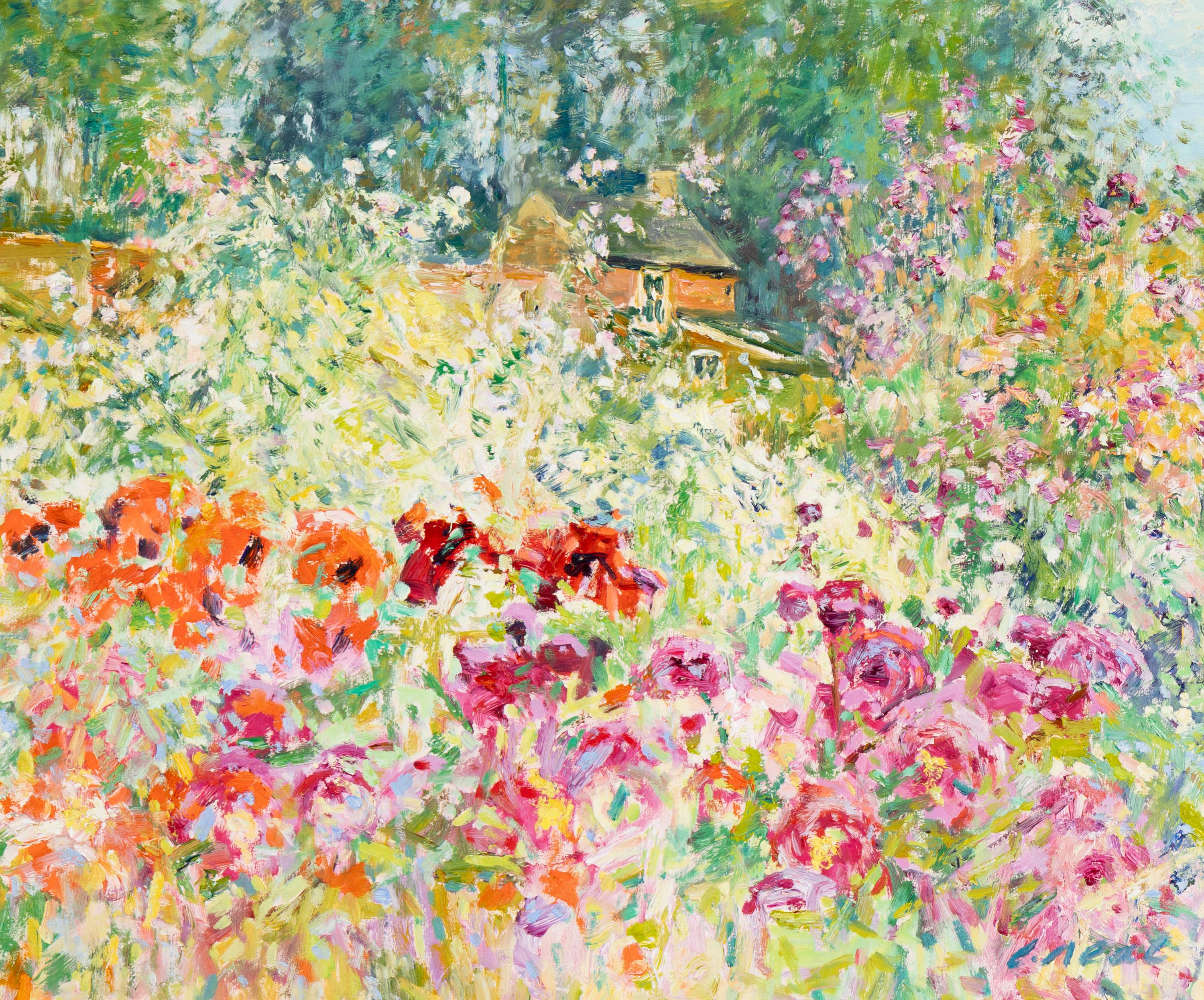 Charles Neal (British, B. 1951) — Poppies and Peonies, 2010