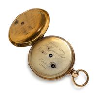 AGASSIZ, 14K YELLOW GOLD AND GOLD-FILLED POCKET WATCH