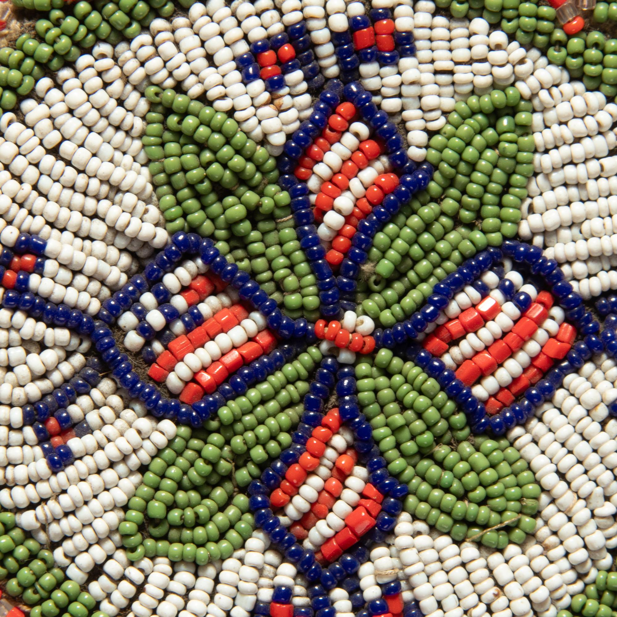 Collection of Plains Beaded Hide Watch Fobs