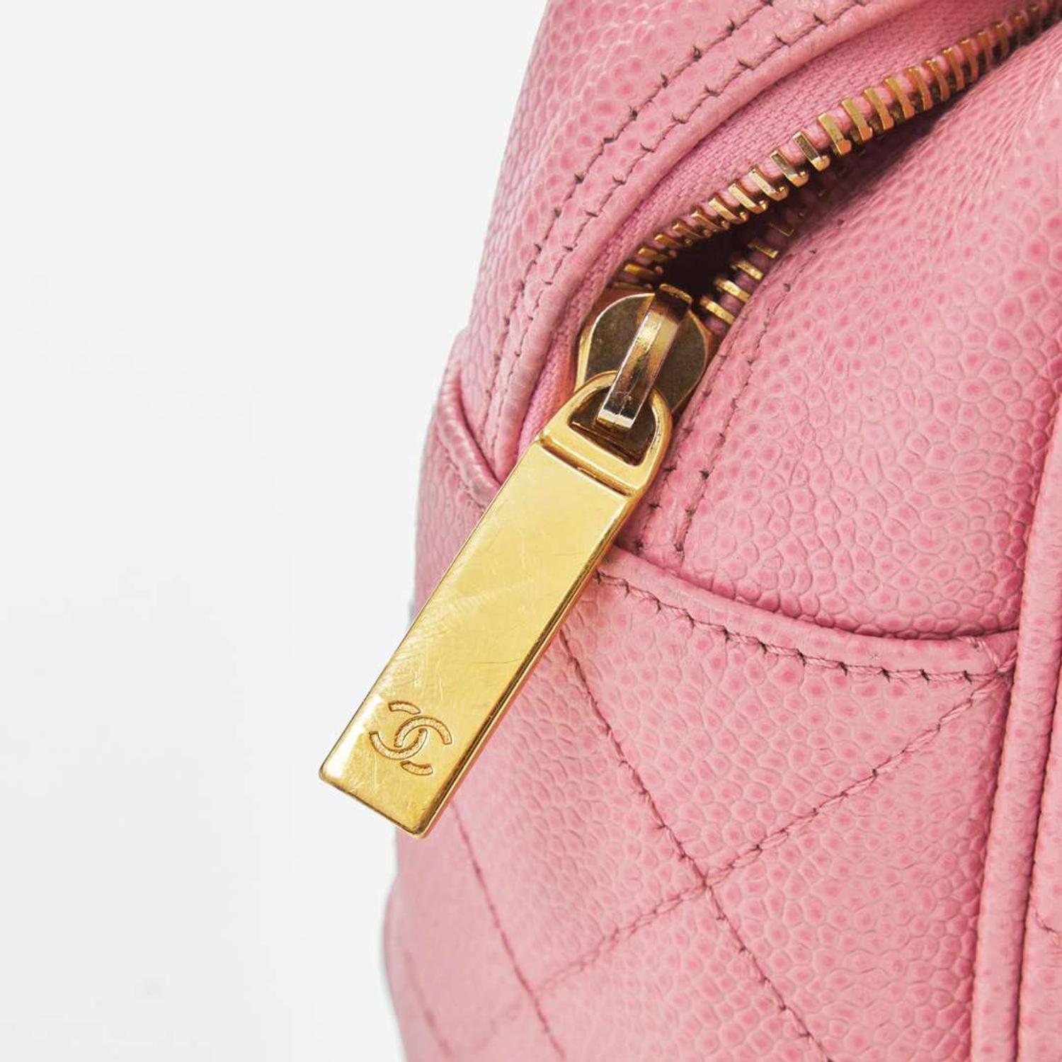 A Pink Chanel Mini Bowling Bag Chanel