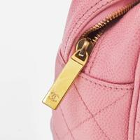 A Pink Chanel Mini Bowling Bag Chanel