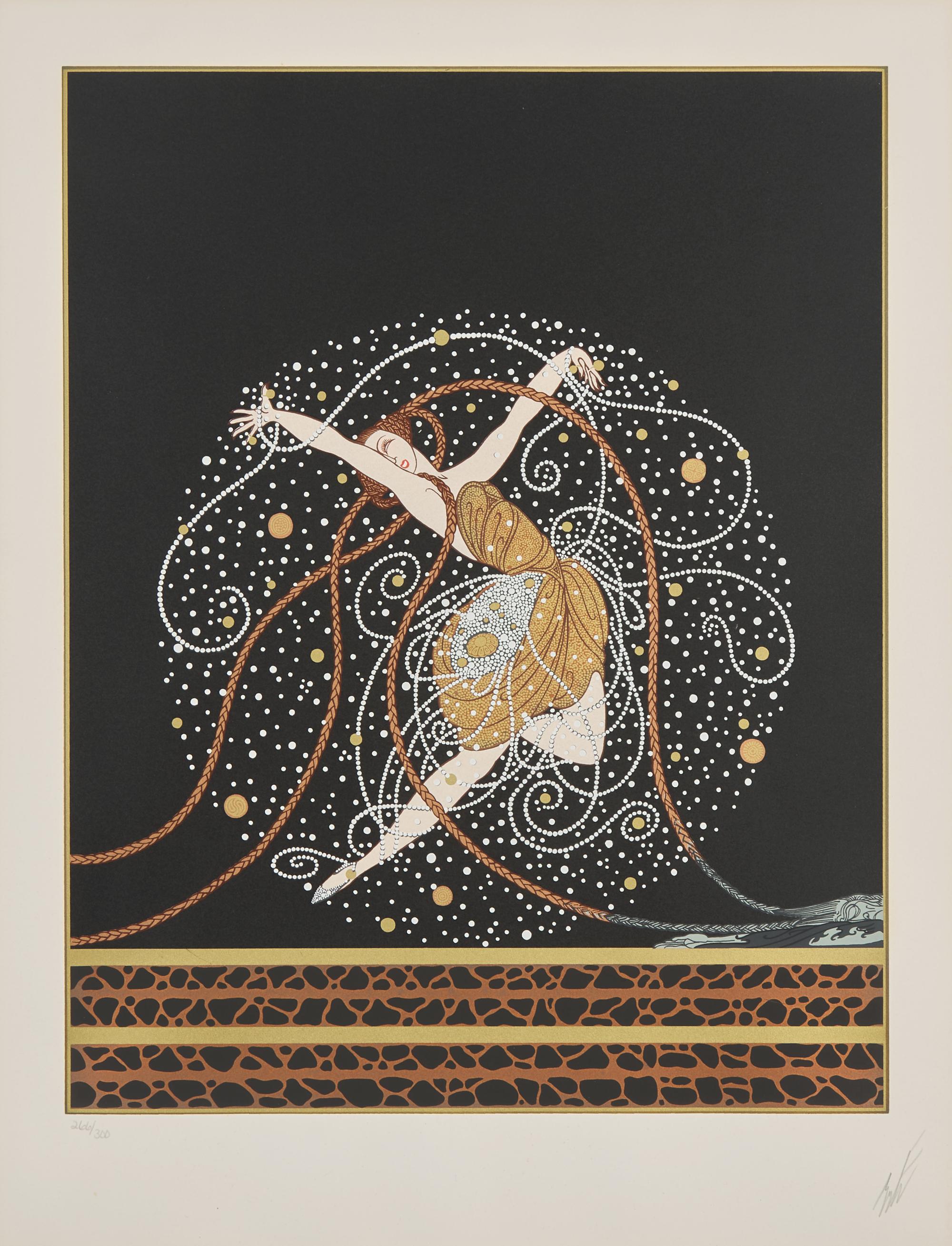 Erte (Russian/French, 1892-1990) — Ondee , 1980s
