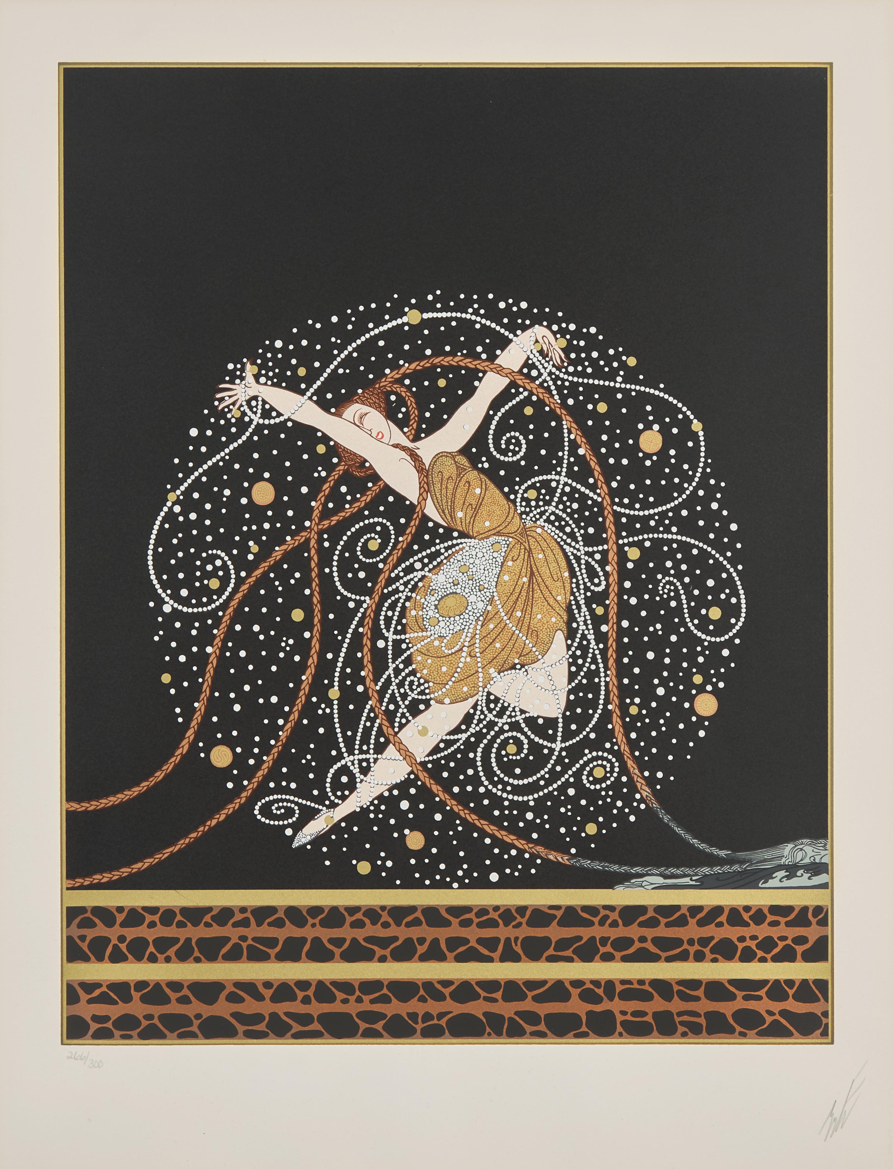 Erte (Russian/French, 1892-1990) — Ondee , 1980s
