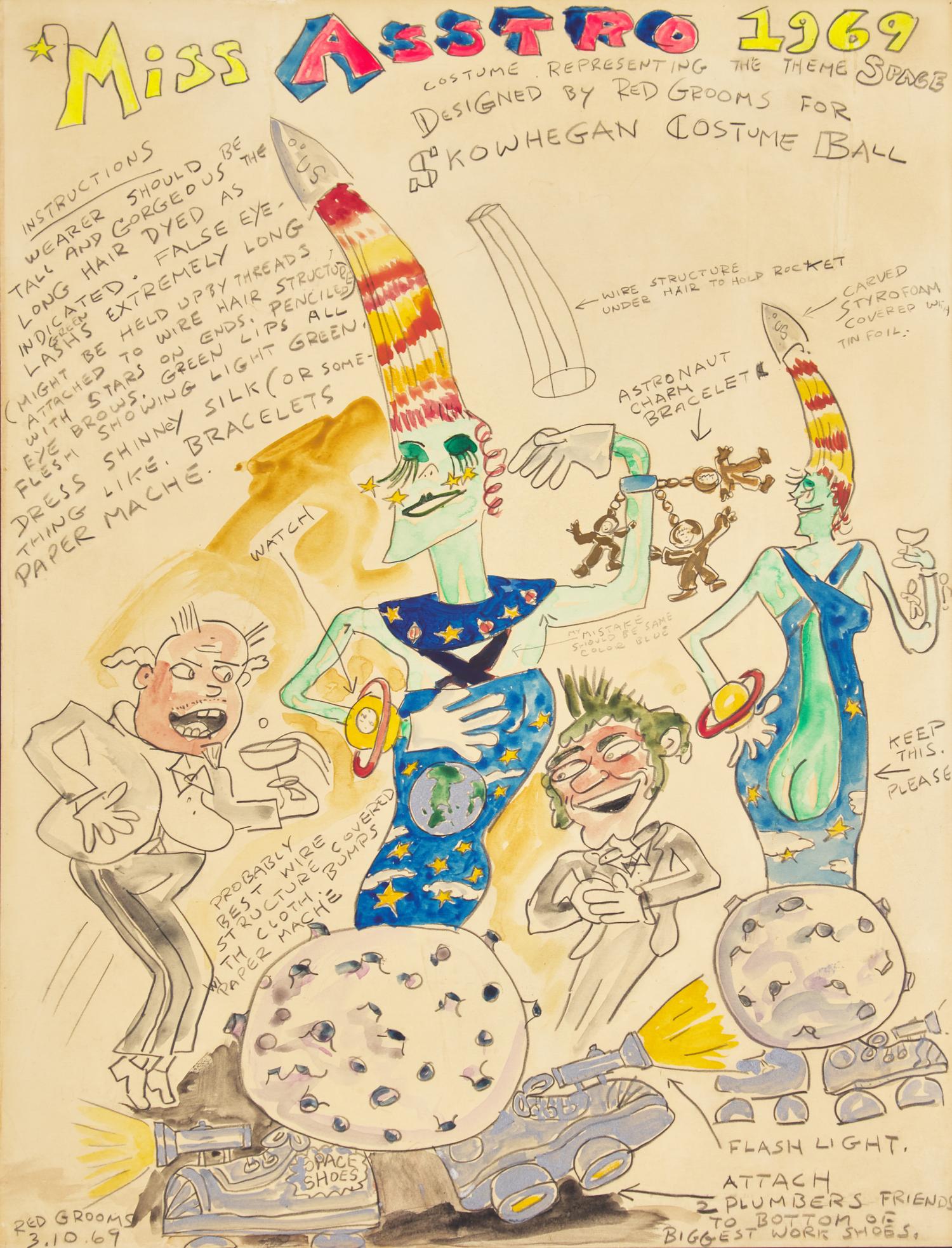Miss Asstro 1969 (Costume Design for Skowhegan Costume Ball) , 1969