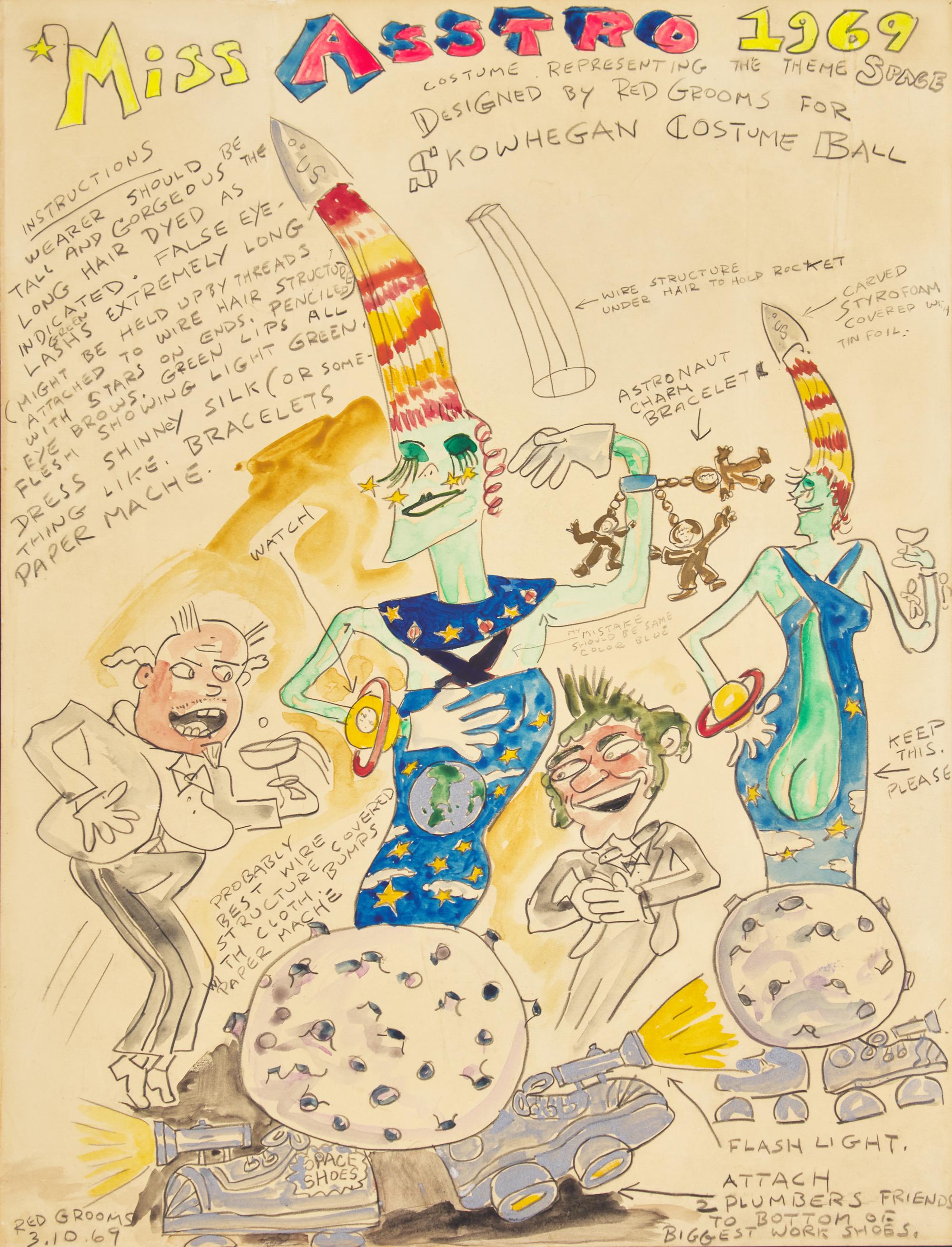 Miss Asstro 1969 (Costume Design for Skowhegan Costume Ball) , 1969