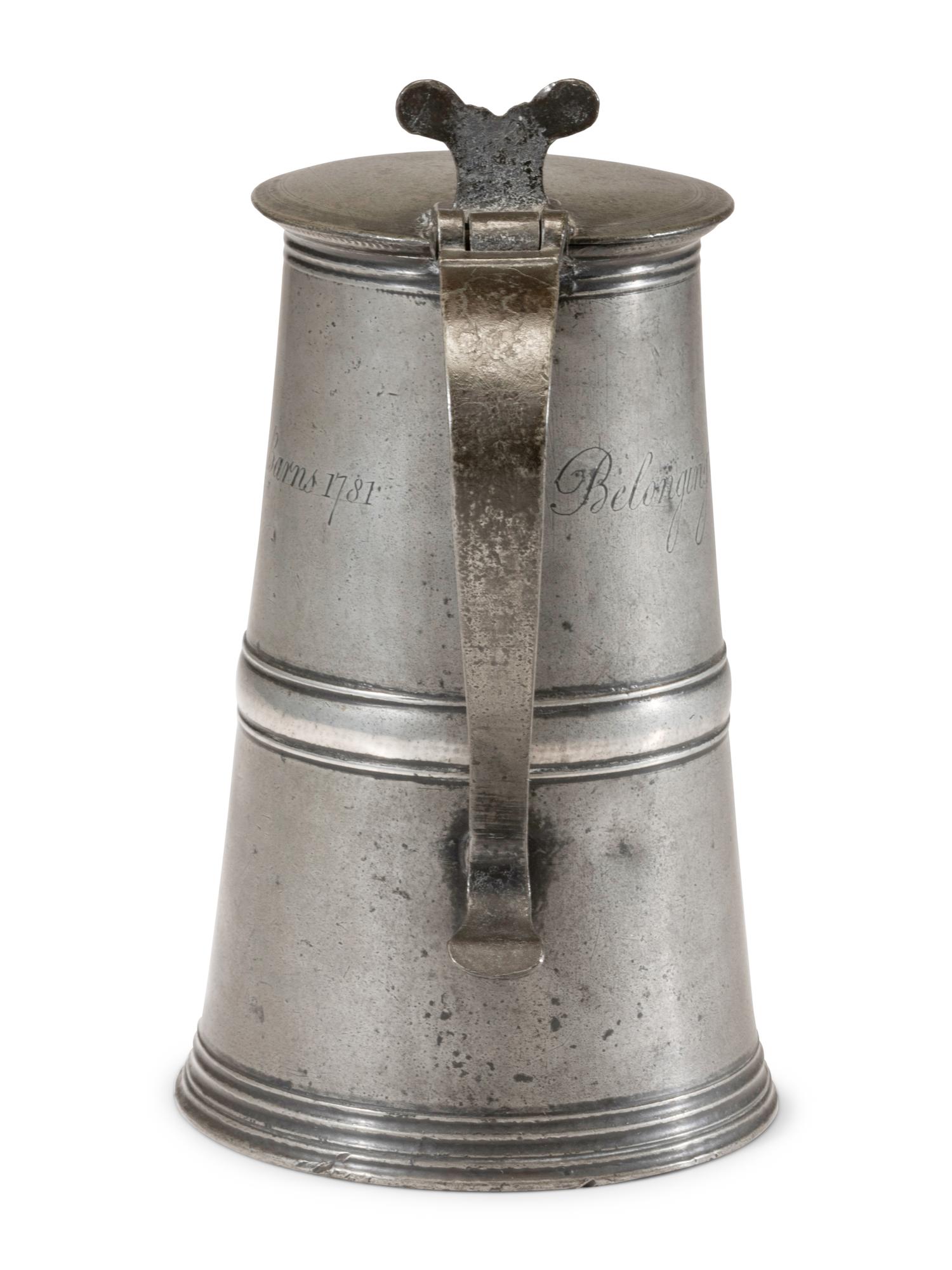 A Scottish Pewter Communion Flagon