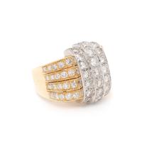BICOLOR GOLD AND DIAMOND RING