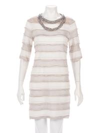 Chanel Striped Knit Dress with Embellished Neckline, Cruise 2009