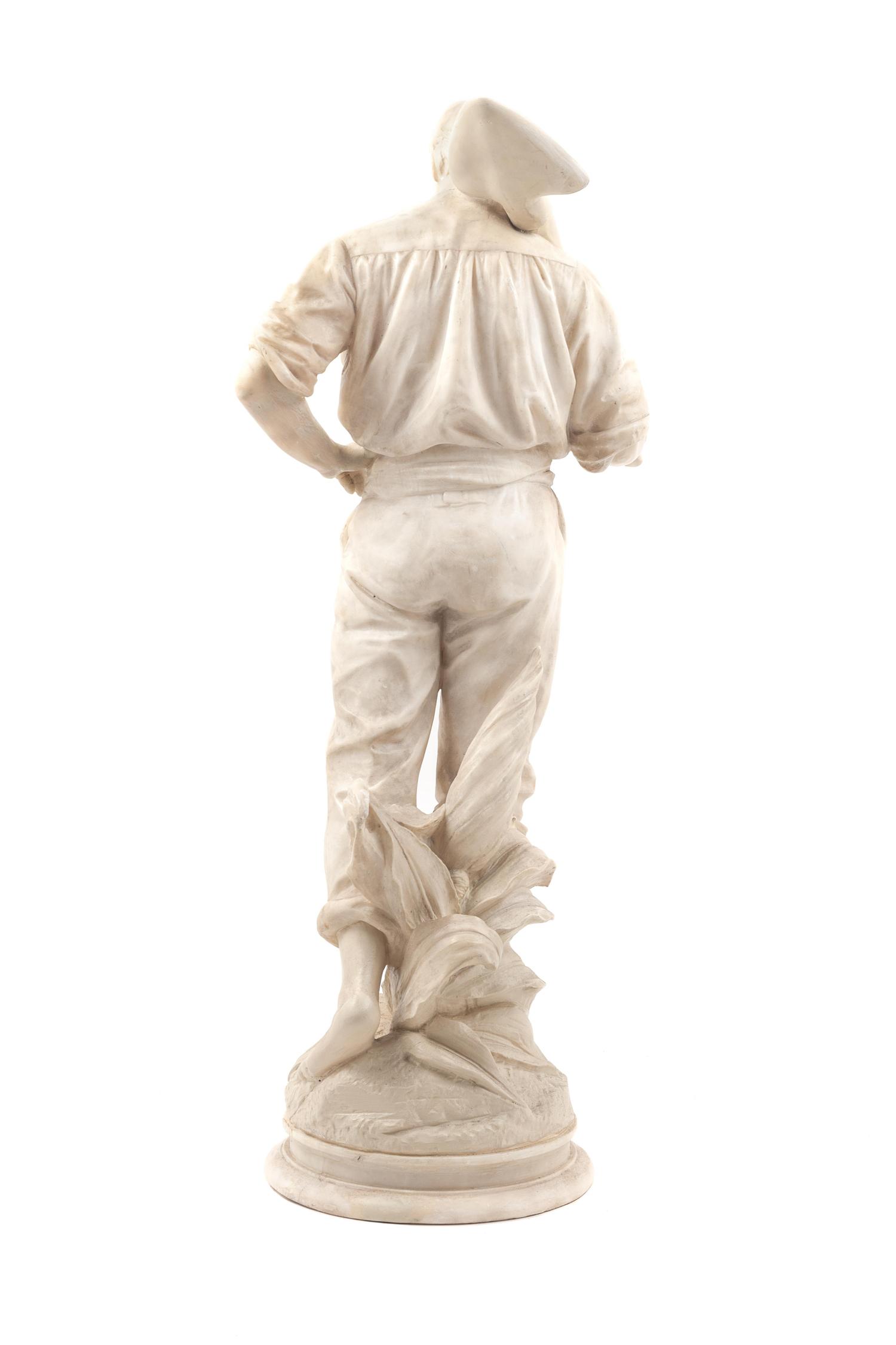 A Continental Alabaster Figure