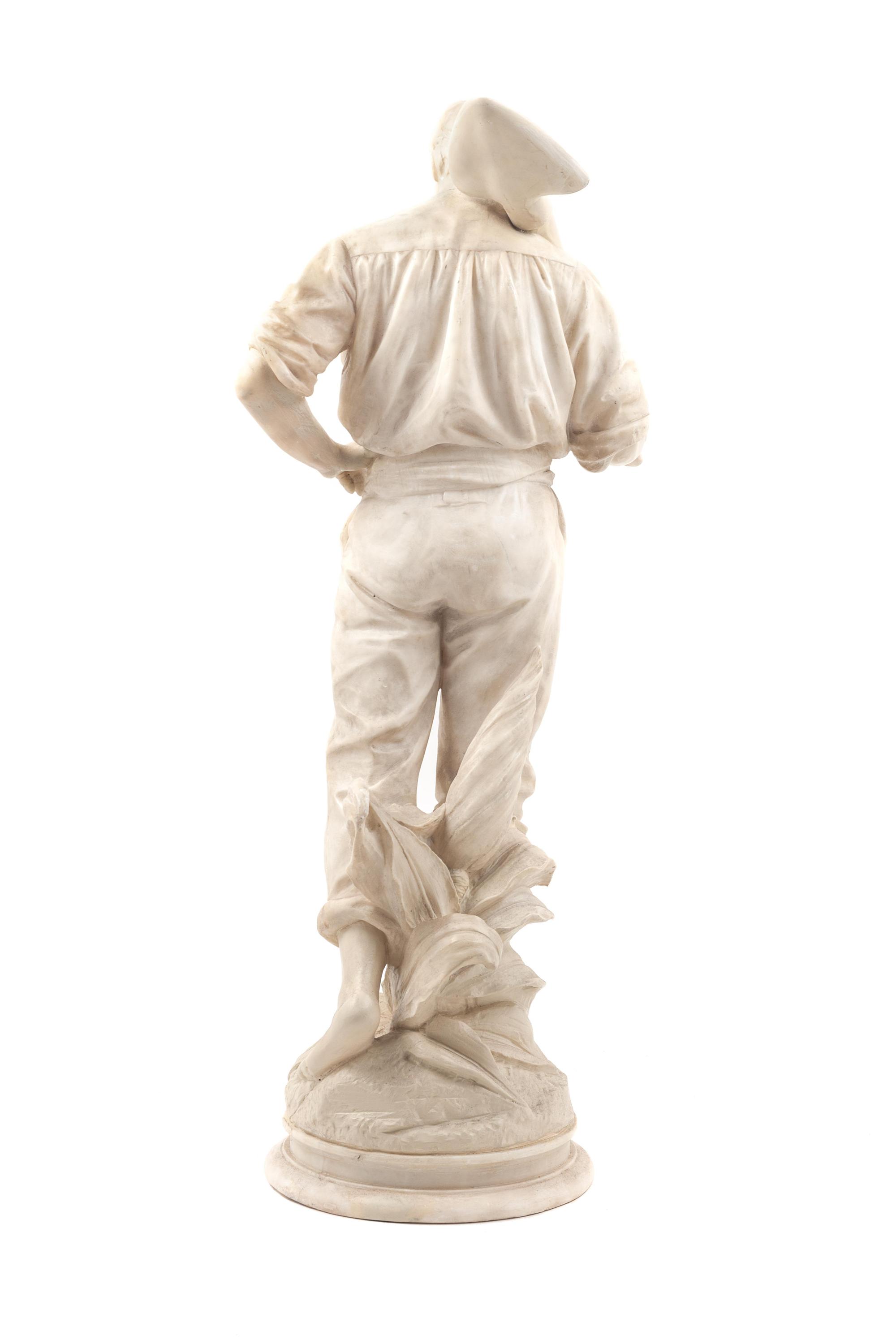 A Continental Alabaster Figure