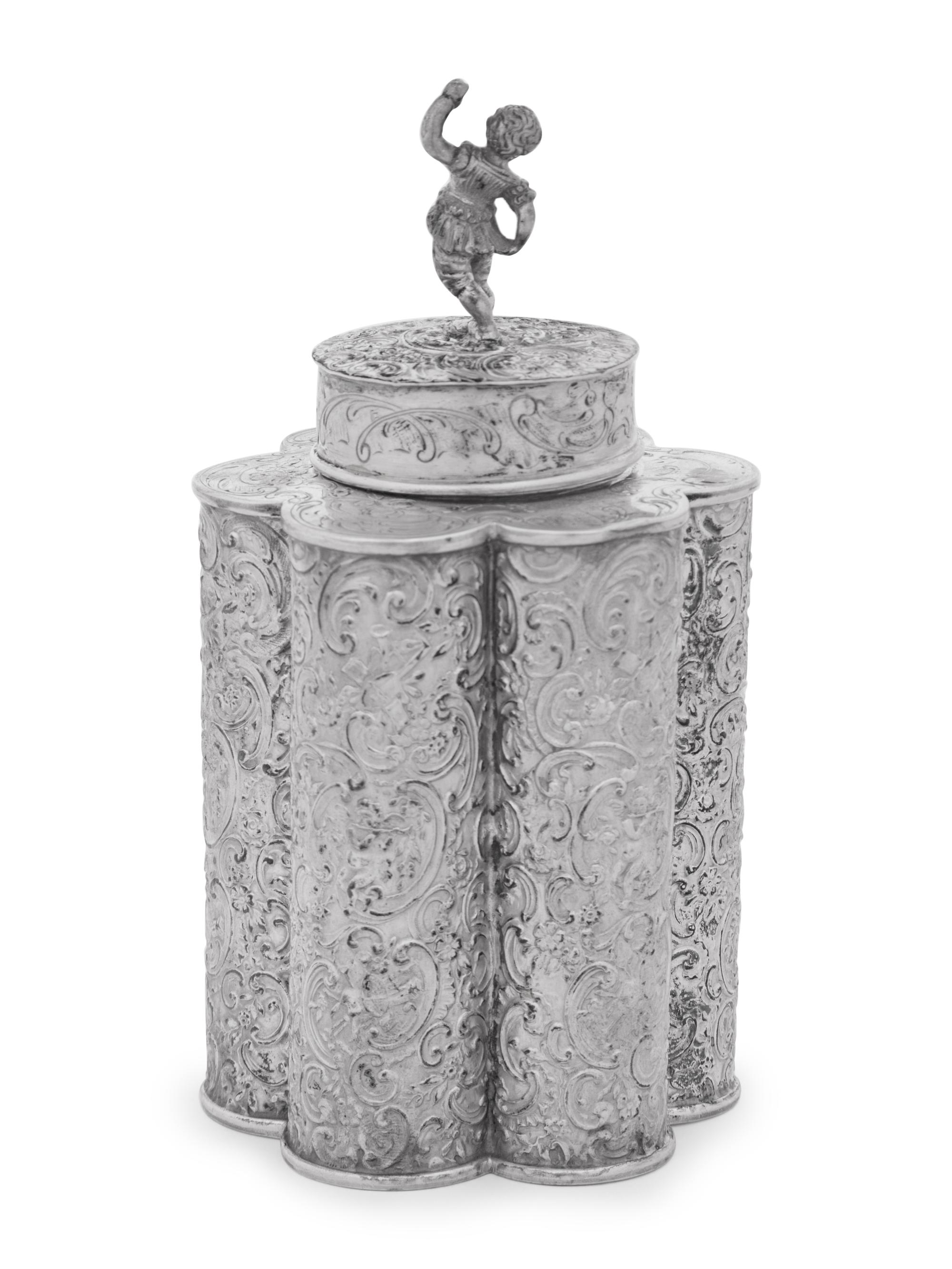 An Austro-Hungarian Silver Tea Caddy