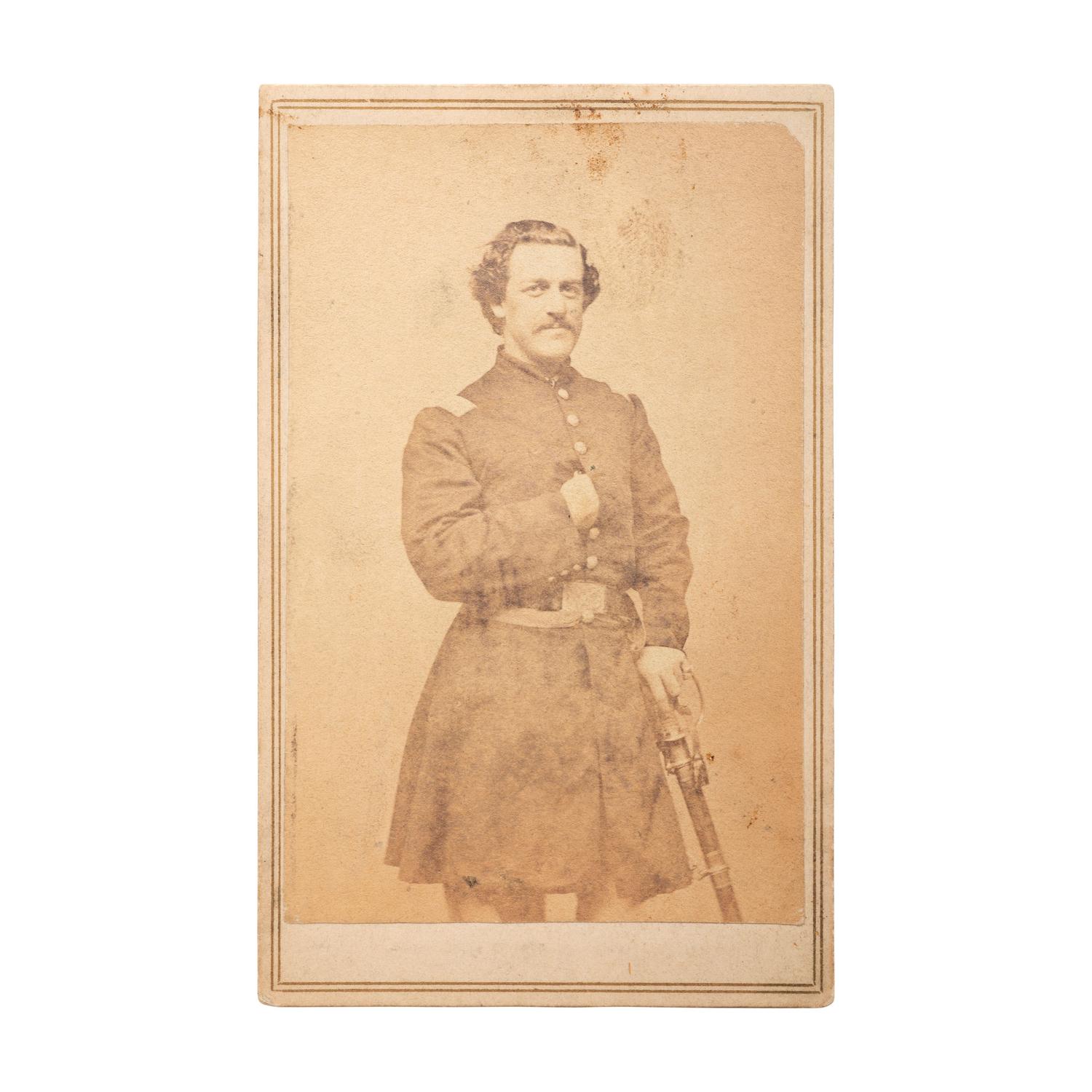 US Model 1850 Foot Officer's Sword Inscribed to CHT - Charles H. Tobey of the 58th Mass Volunteers - WIA at Spotsylvania and Petersburg, POW Petersburg