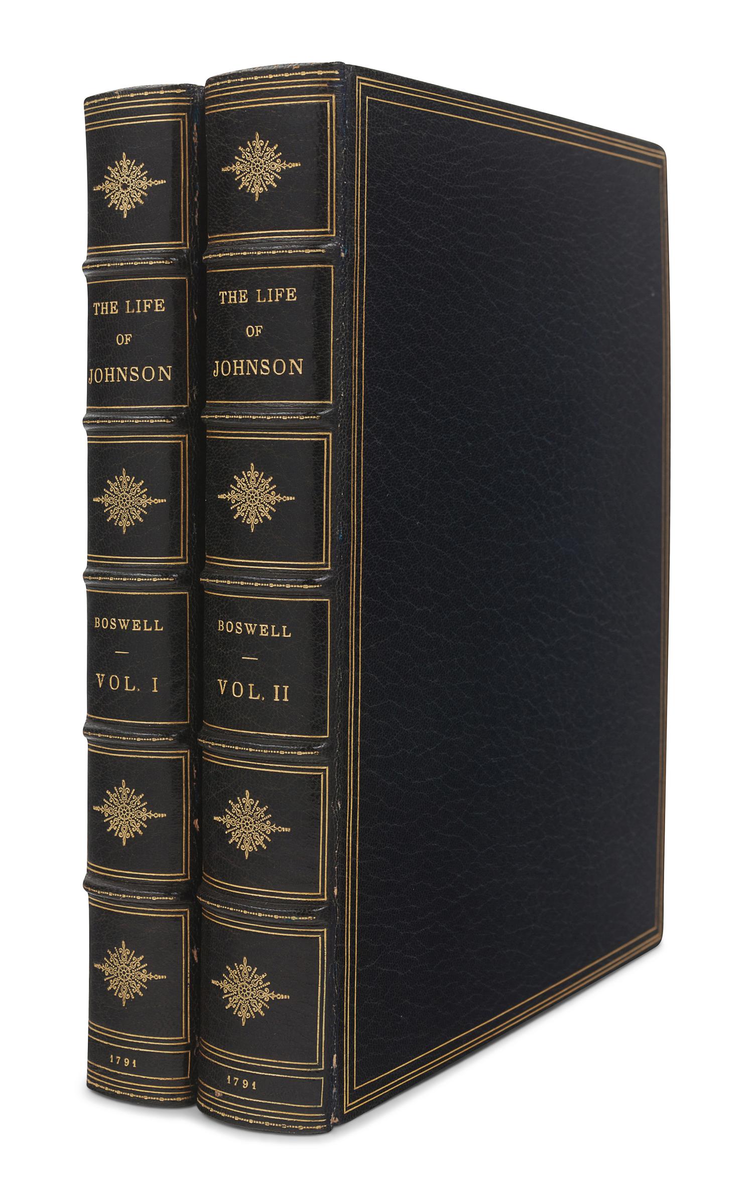BOSWELL, James (1740-1795). The Life of Samuel Johnson. London: Henry Baldwin for Charles Dilly, 1791. [ With :] The Principal Corrections and Additions to the First Edition of Mr. Boswell's Life of Dr. Johnson. London: 1793.