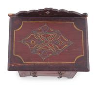 A Diminutive Folk Art Painted Chest