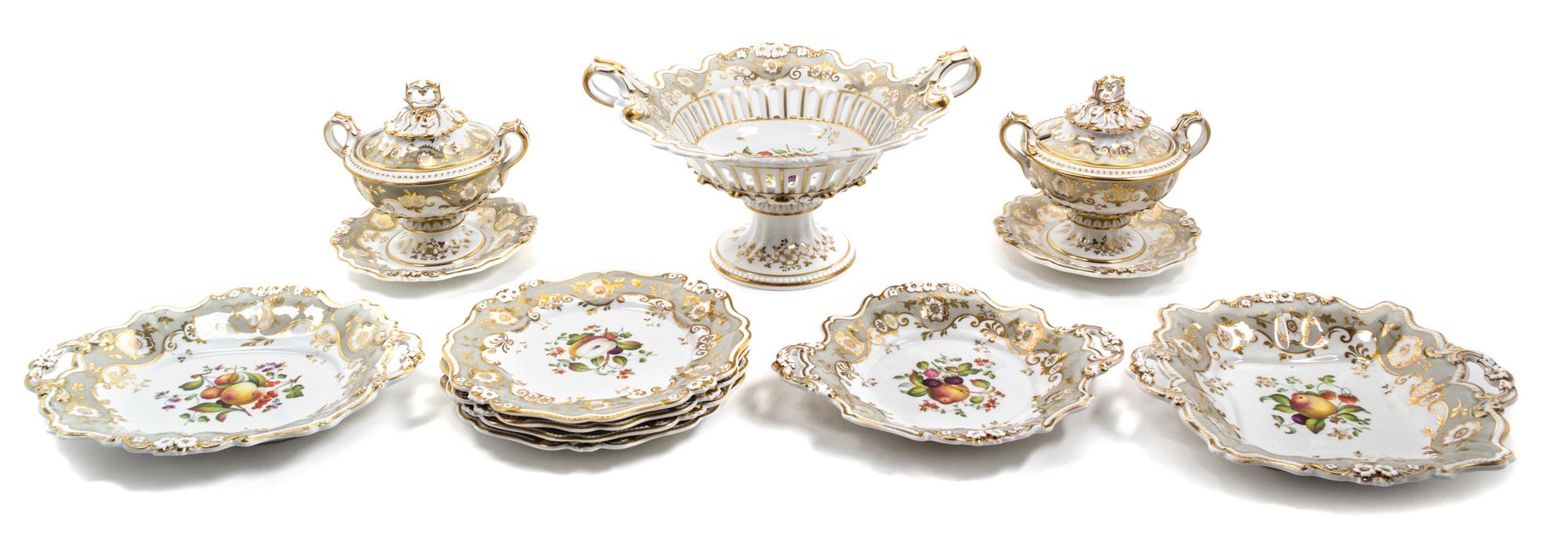 A Ridgway Porcelain Dinner Service Width of compote 13 1/2 inches. — 18TH/19TH CENTURY