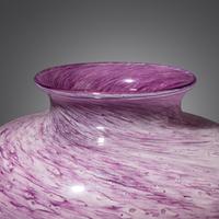 Lavender Cluthra Swirl vase