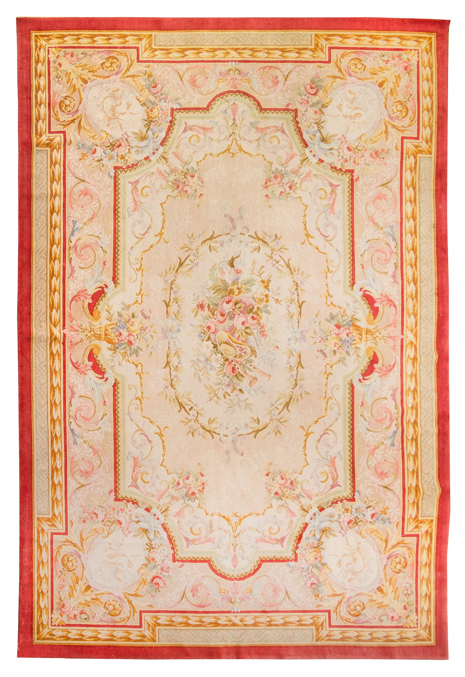 An Aubusson Style Wool Rug 14 feet x 9 feet 6 inches. — 20TH CENTURY