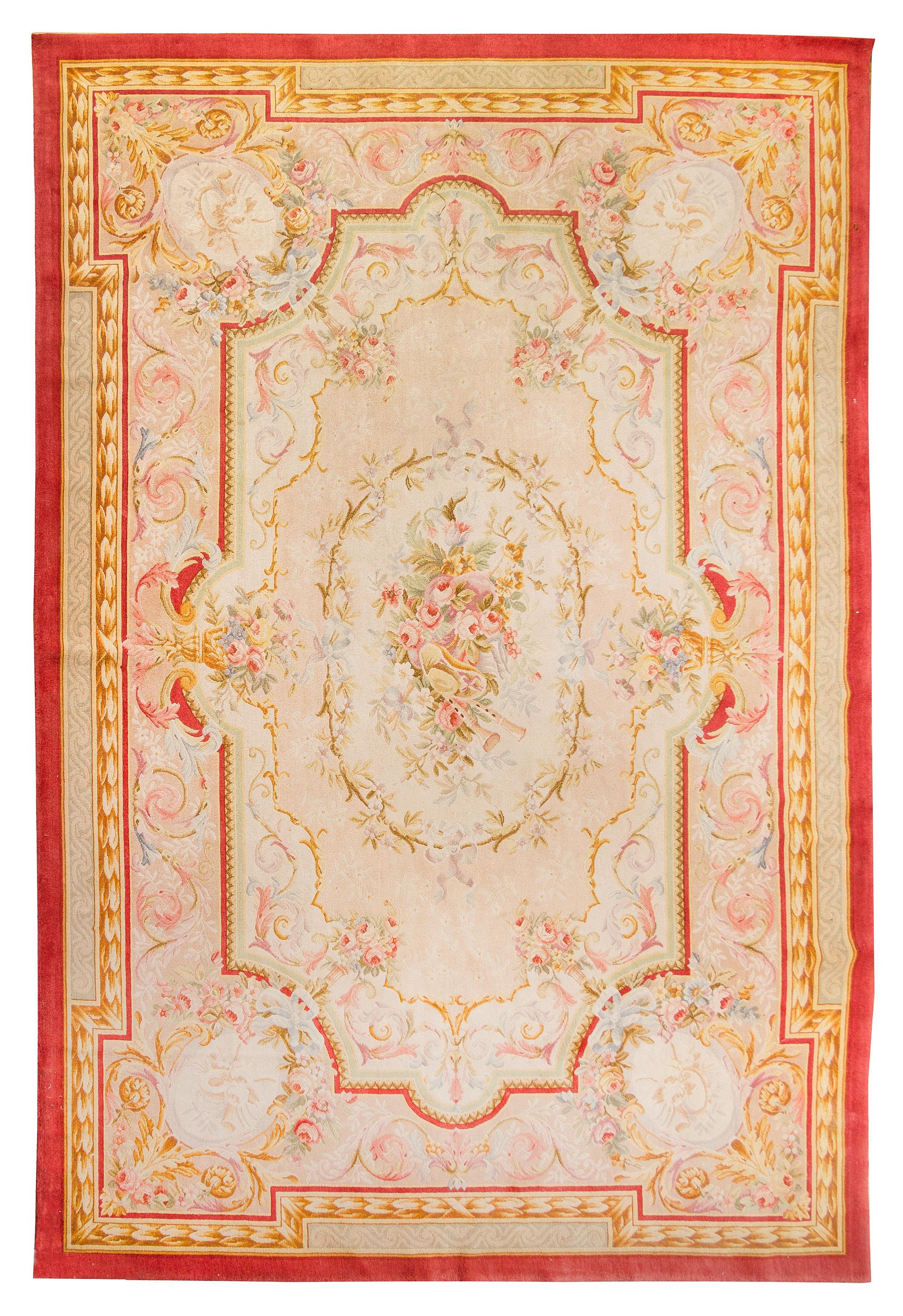 An Aubusson Style Wool Rug 14 feet x 9 feet 6 inches. — 20TH CENTURY