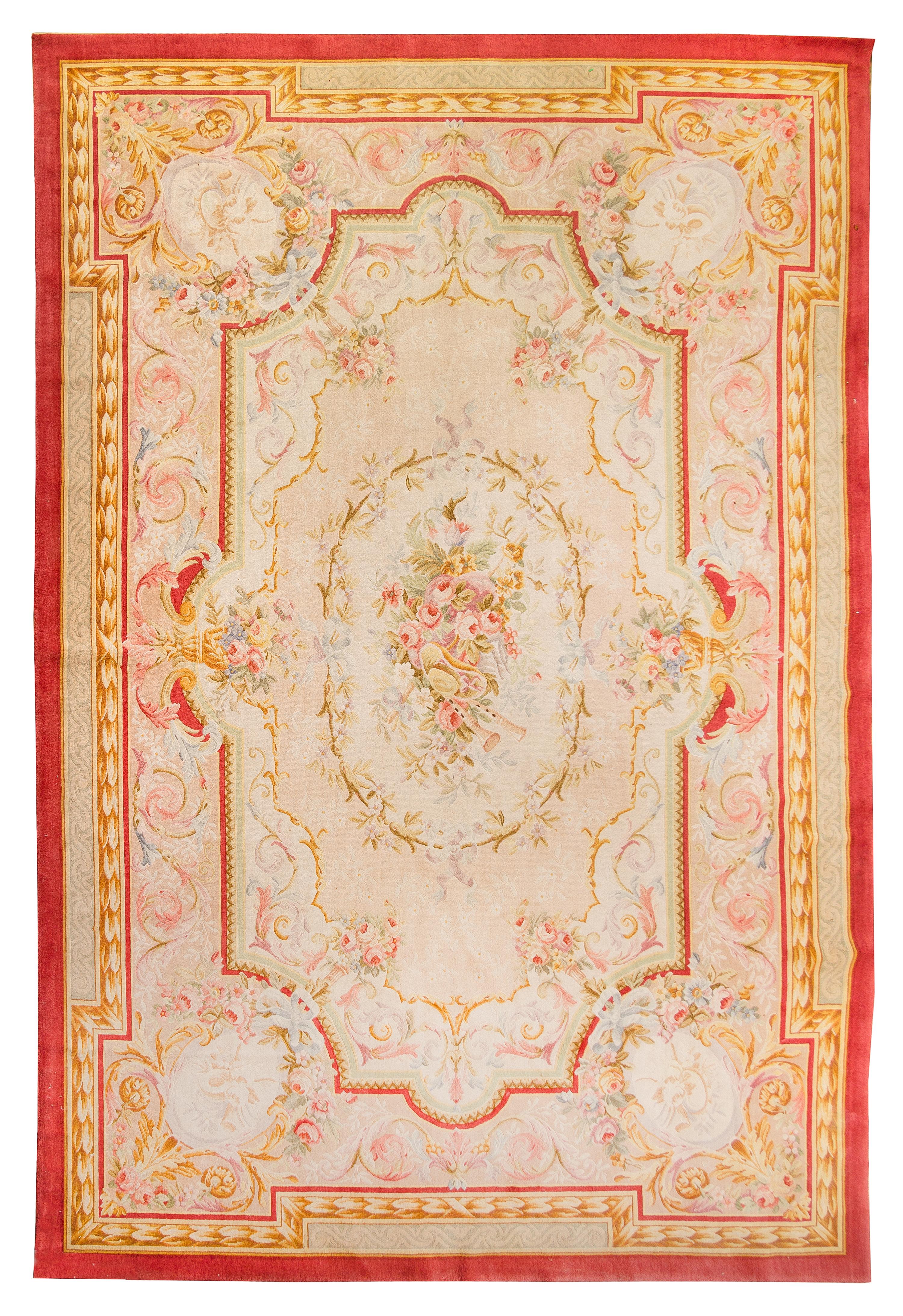An Aubusson Style Wool Rug 14 feet x 9 feet 6 inches. — 20TH CENTURY