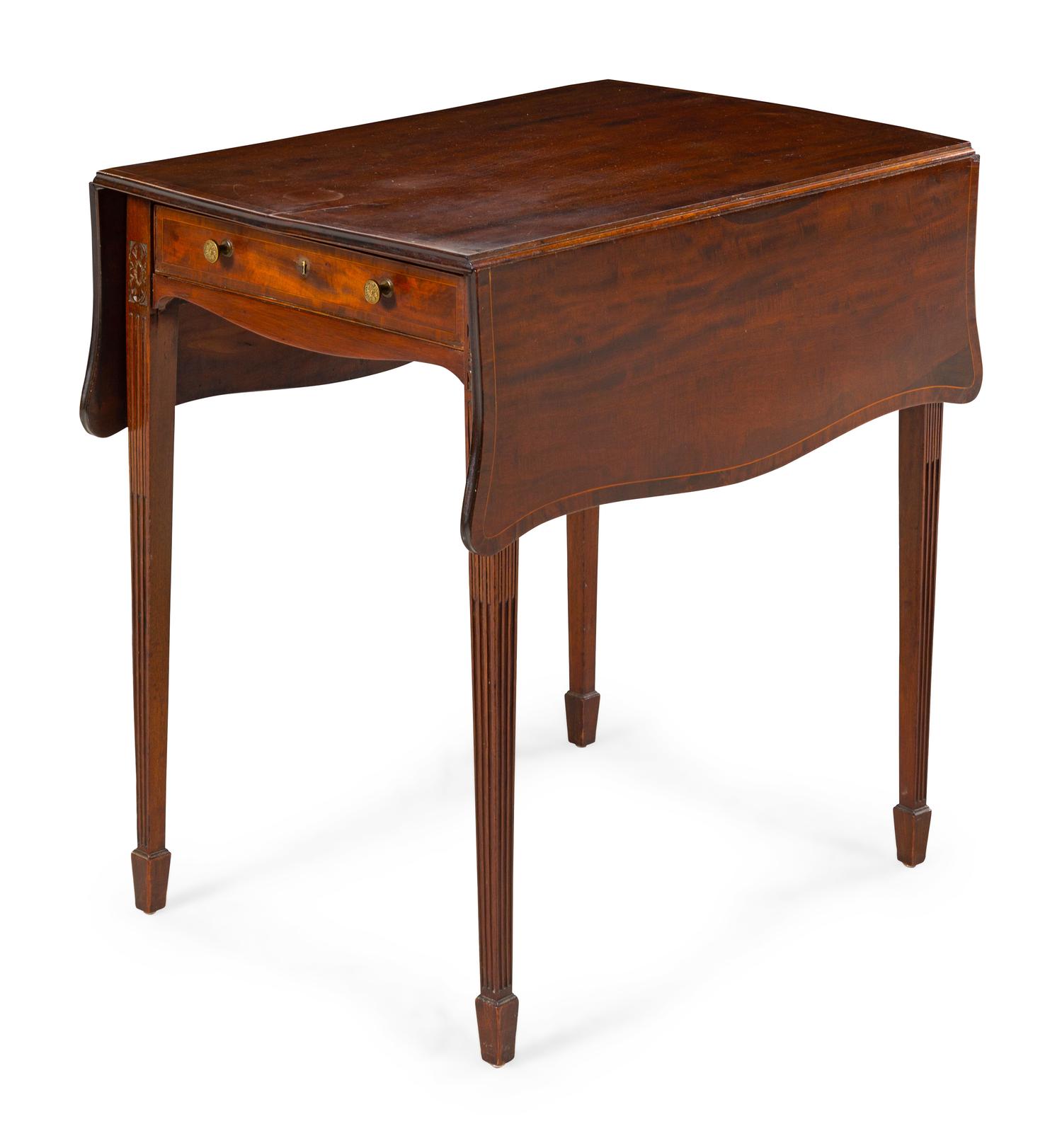 A George III Style Mahogany Pembroke Game Table