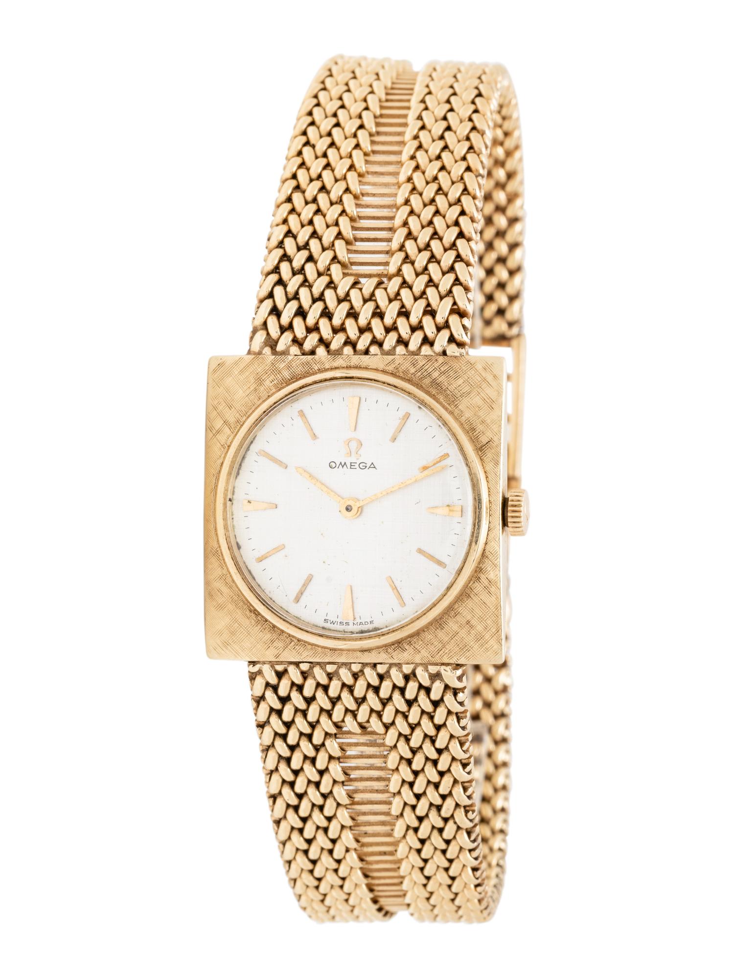 OMEGA, 14K YELLOW GOLD WATCH
