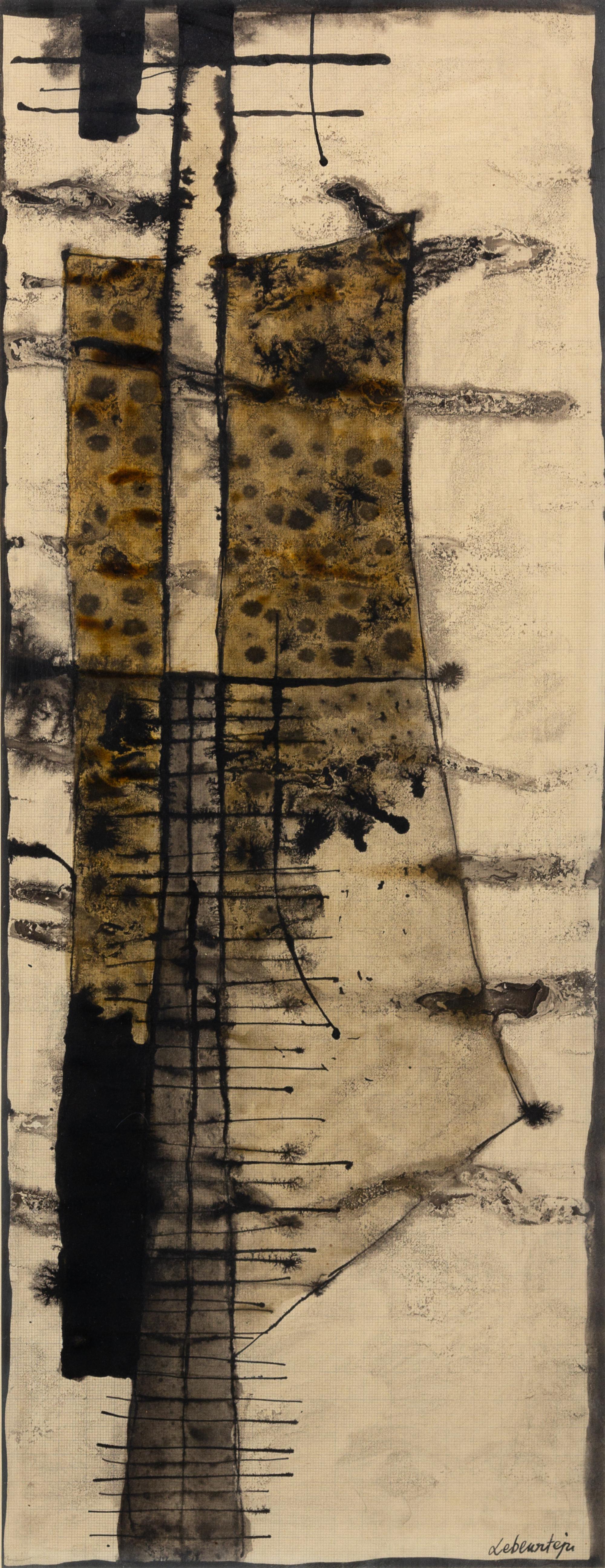 Jan Lebenstein, (Polish/French, 1930-1999), Axial Figure, 1958