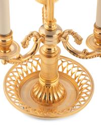 A French Tôle and Gilt Metal Bouillotte Lamp