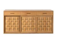 Woven-Front Cabinet, c. 1955 Dunbar, USA