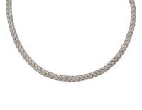 WHITE GOLD COLLAR NECKLACE