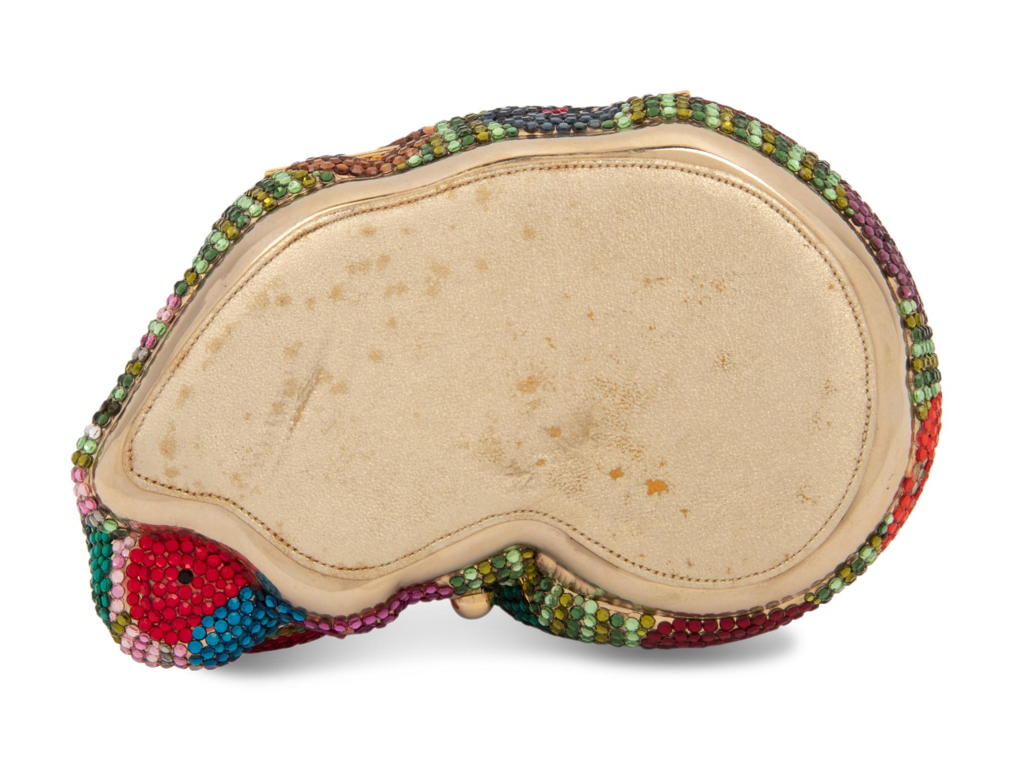 Judith Leiber Floral Sleeping Cat Minaudière, 1984