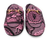 Gucci Pink Printed Mules