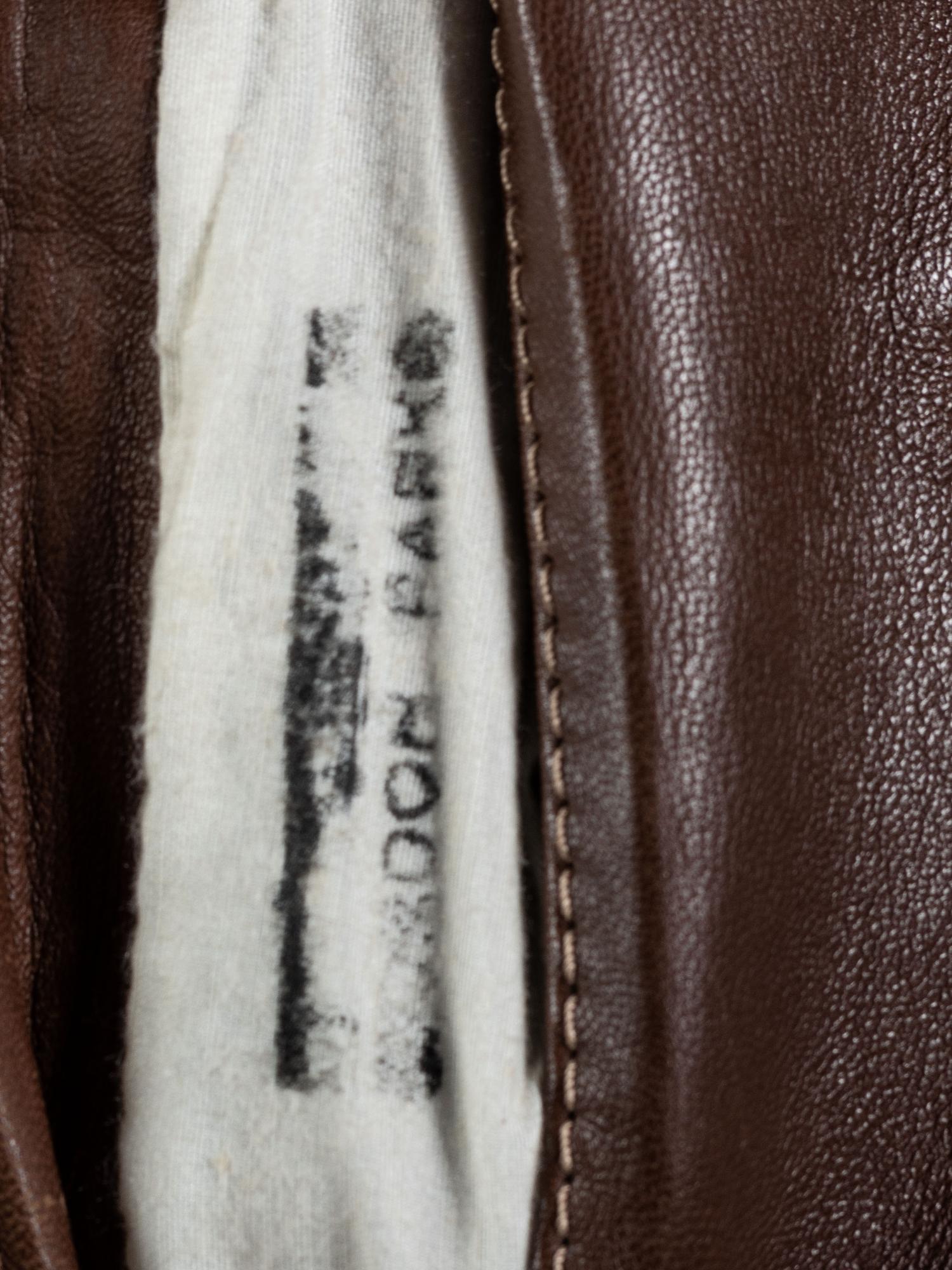 [FILM] -- [PARKS, Gordon (1912-2006)]. Leather overcoat identified to Gordon Parks.