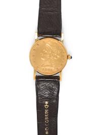 CORUM, 18K YELLOW GOLD US $10 COIN WRISTWATCH