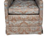A Contemporary Porter's Chair with Fortuny Cotton Upholstery