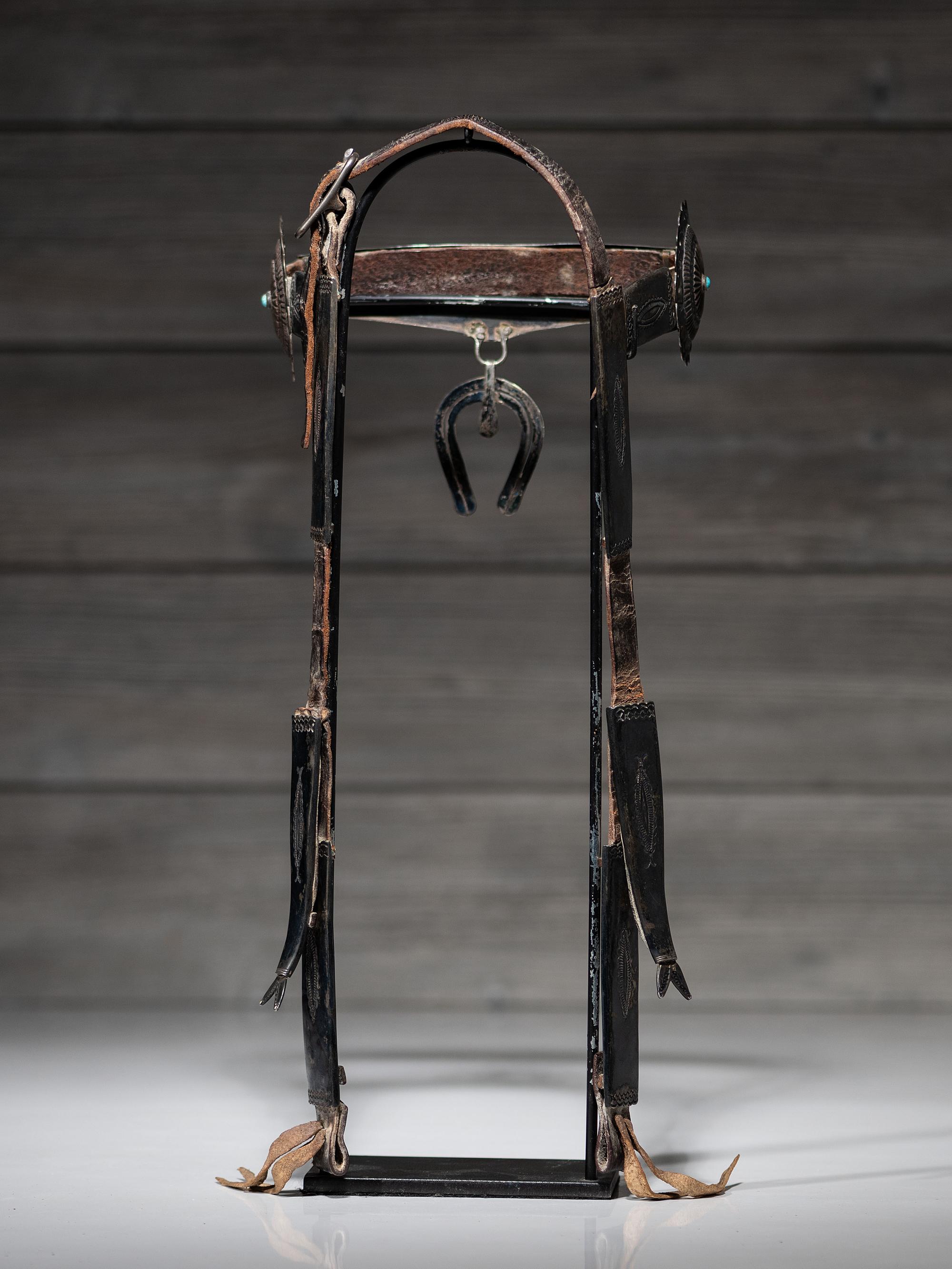 Navajo Silver and Turquoise Headstall