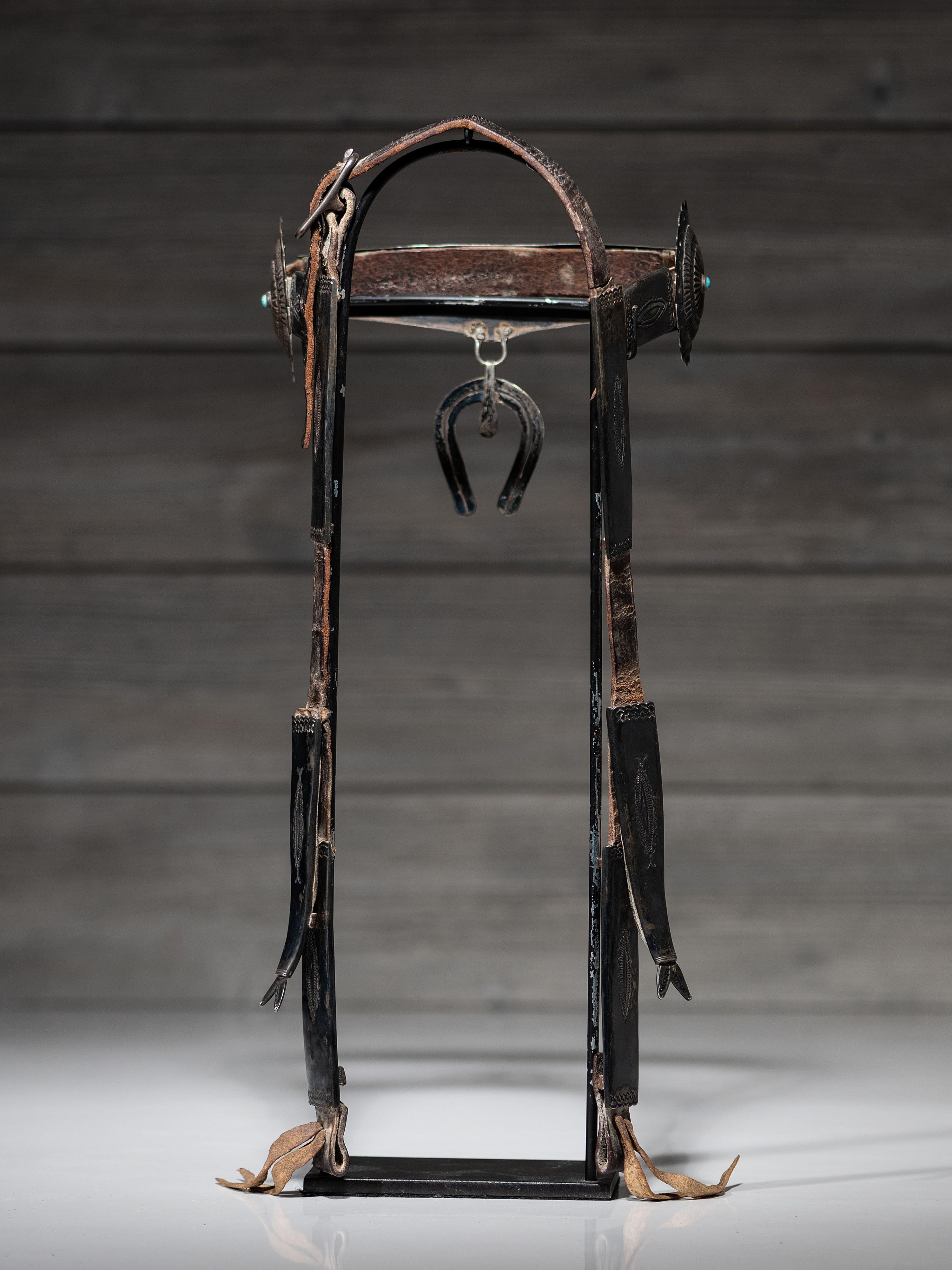 Navajo Silver and Turquoise Headstall
