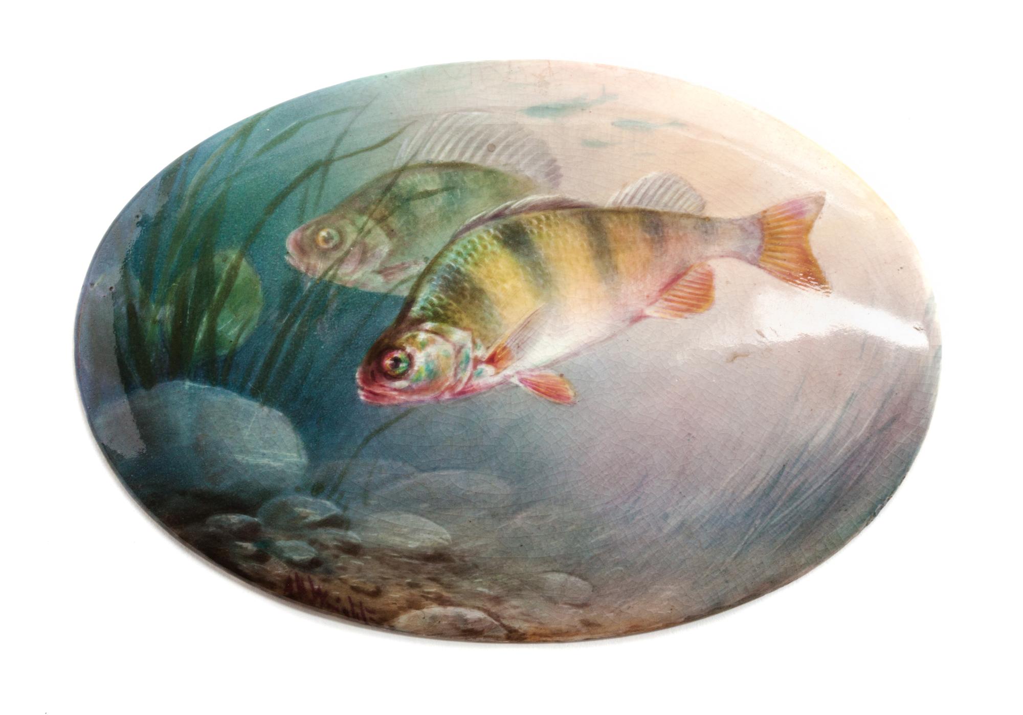 An English Porcelain Plaque, Paragon Width 6 1/2 inches.
