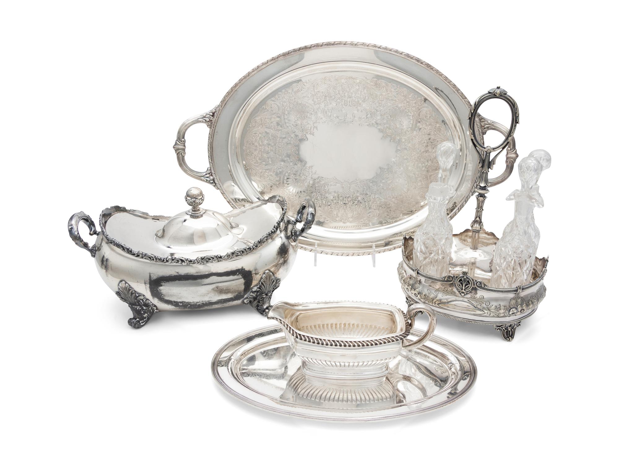 A Group of Silver and Silver-plate Articles