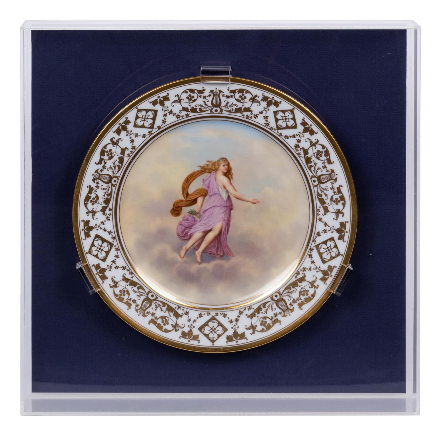 A Set of Twelve Dresden Porcelain Cabinet Plates