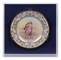 A Set of Twelve Dresden Porcelain Cabinet Plates