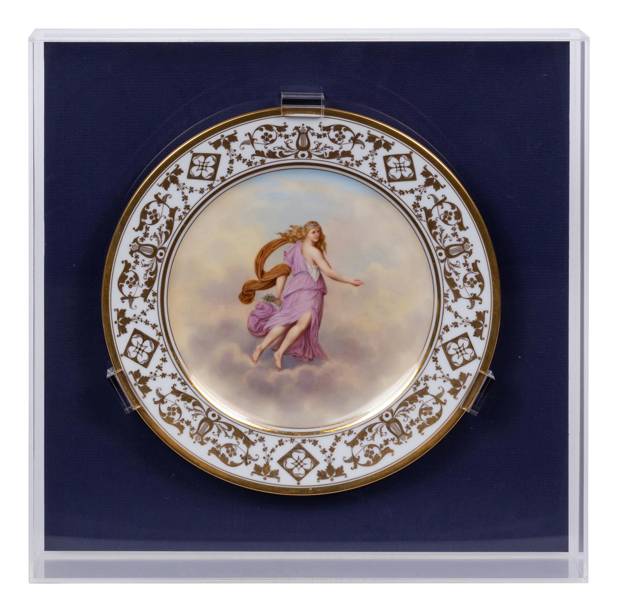 A Set of Twelve Dresden Porcelain Cabinet Plates