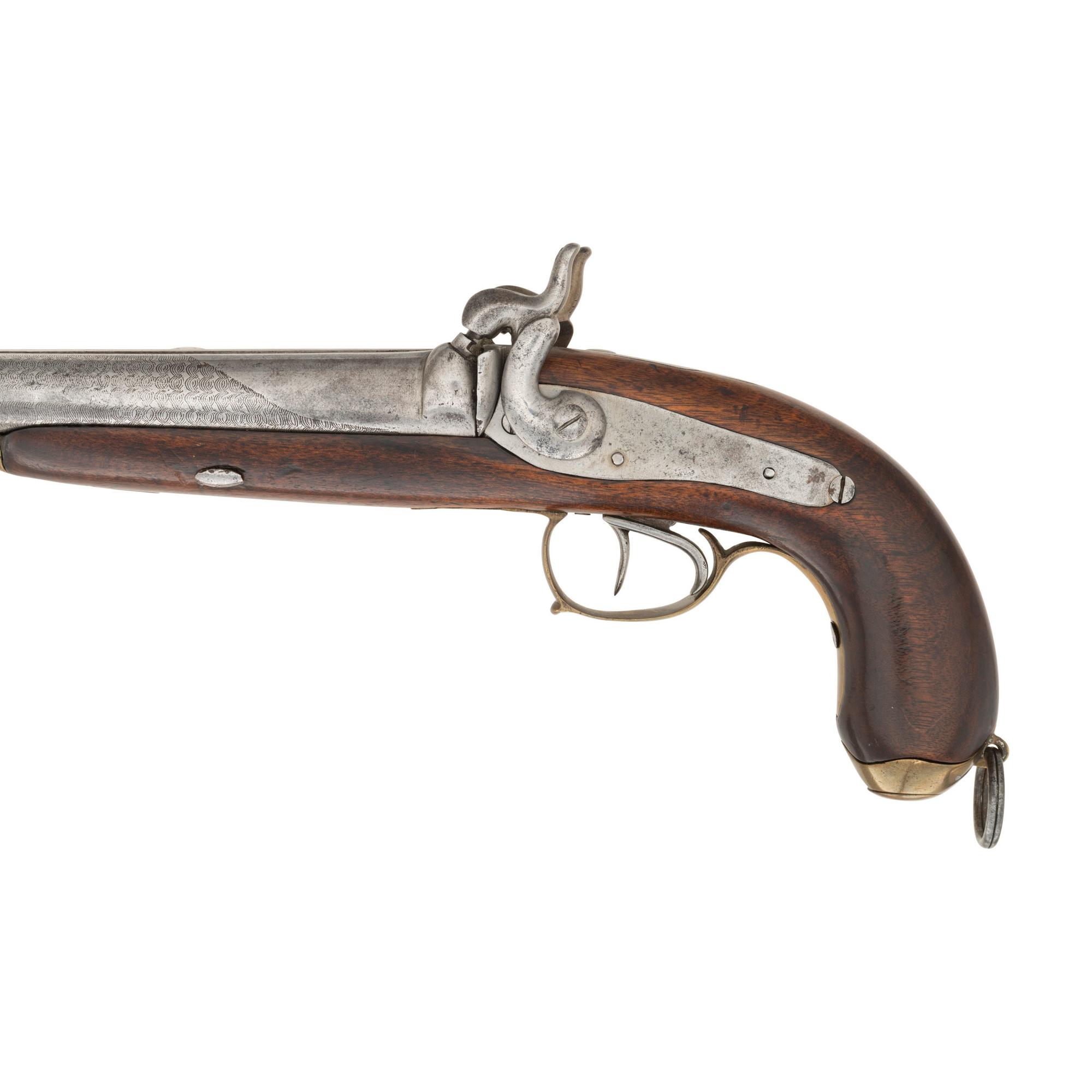 Belgian Percussion Side by Side Howdah Pistol