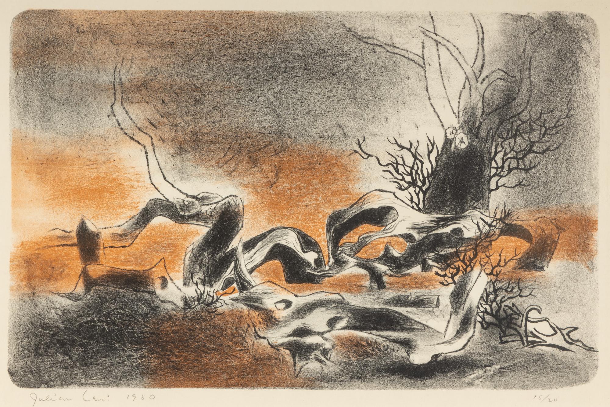 Surrealistic Landscape , 1950