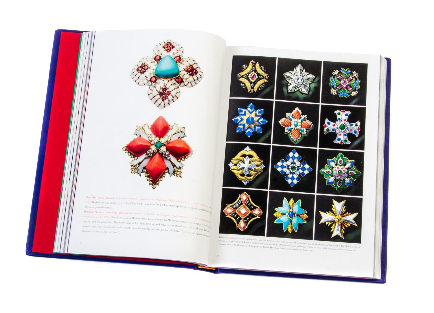 A Limited Edition David Webb Retrospective Book and Zebra Pendant, 20.70 dwts.