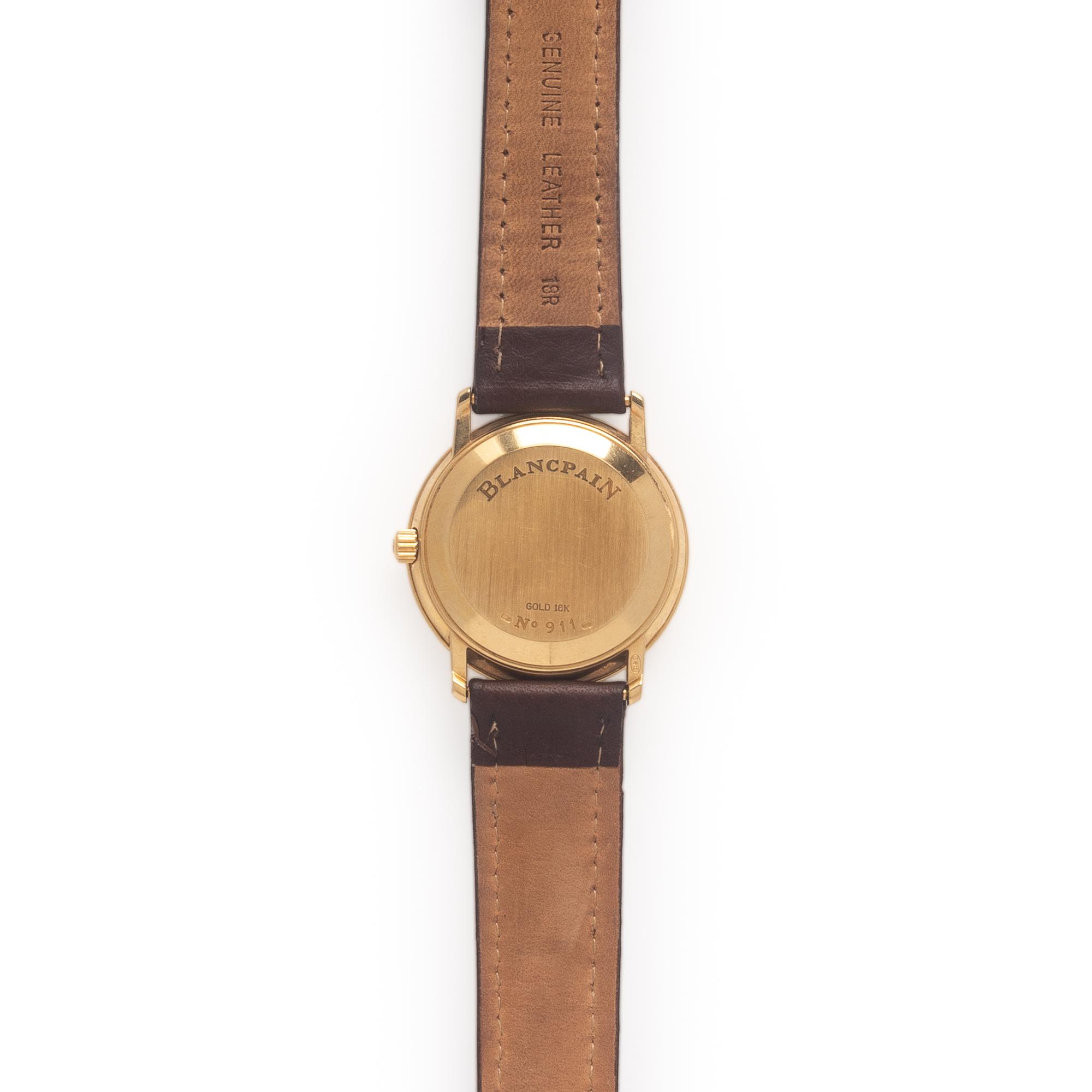 Blancpain, 18K Yellow Gold 'Villeret' Watch, with Box & Booklets