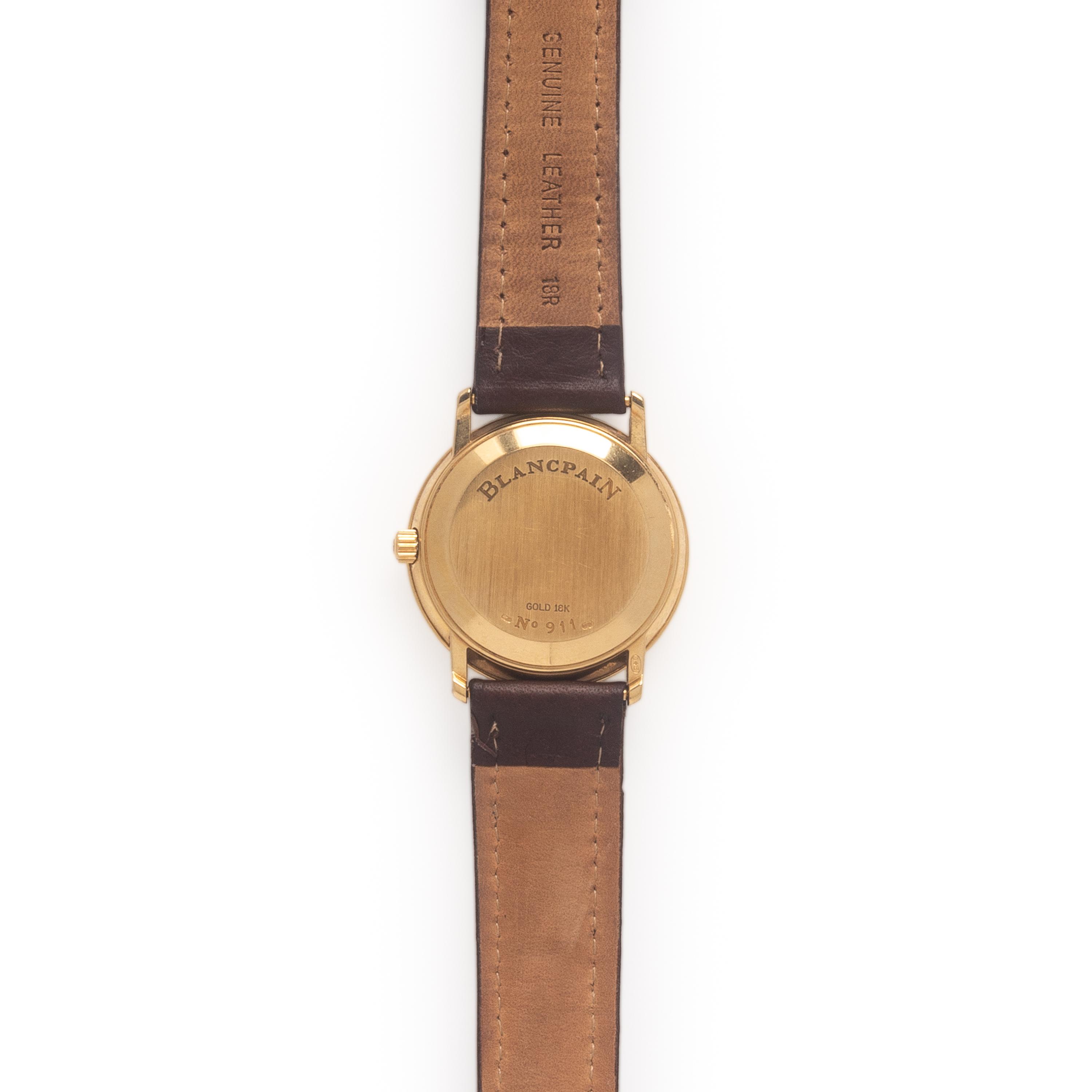 Blancpain, 18K Yellow Gold 'Villeret' Watch, with Box & Booklets